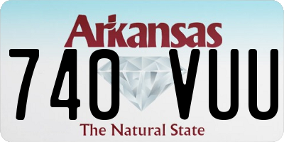 AR license plate 740VUU