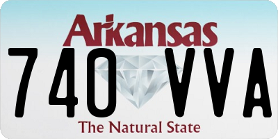 AR license plate 740VVA