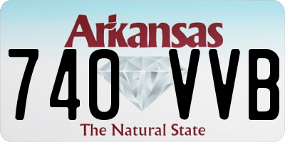 AR license plate 740VVB
