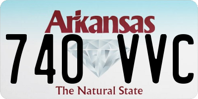 AR license plate 740VVC