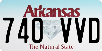 AR license plate 740VVD