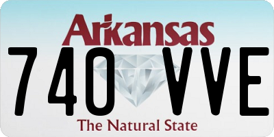 AR license plate 740VVE
