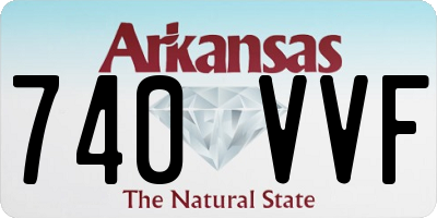 AR license plate 740VVF