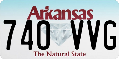 AR license plate 740VVG