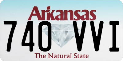 AR license plate 740VVI