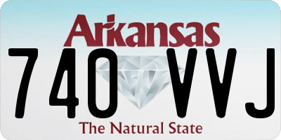 AR license plate 740VVJ
