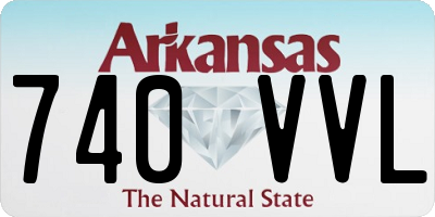 AR license plate 740VVL