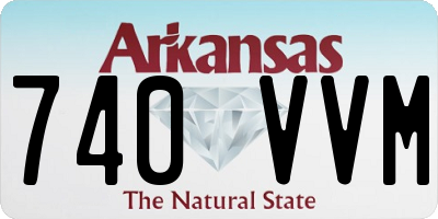 AR license plate 740VVM