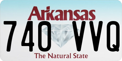 AR license plate 740VVQ