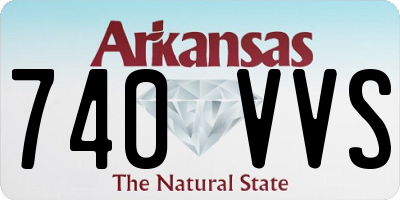 AR license plate 740VVS