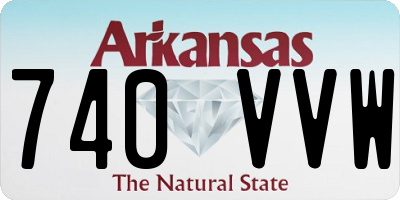 AR license plate 740VVW
