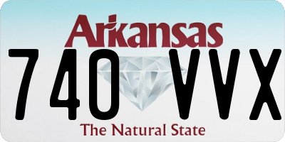 AR license plate 740VVX