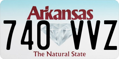 AR license plate 740VVZ