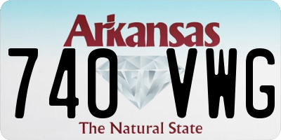 AR license plate 740VWG