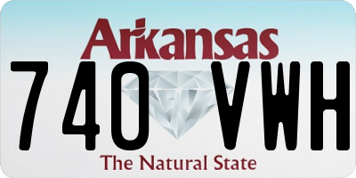 AR license plate 740VWH