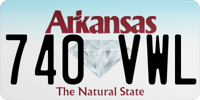 AR license plate 740VWL