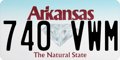 AR license plate 740VWM