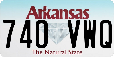 AR license plate 740VWQ