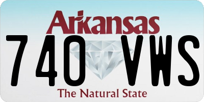 AR license plate 740VWS