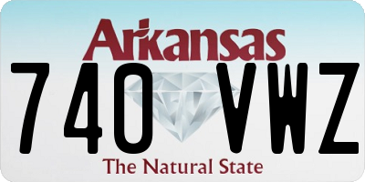 AR license plate 740VWZ