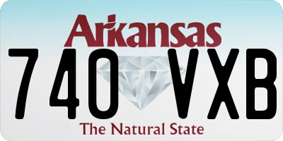 AR license plate 740VXB