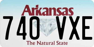 AR license plate 740VXE
