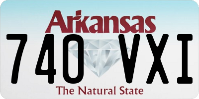 AR license plate 740VXI
