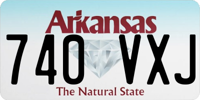 AR license plate 740VXJ