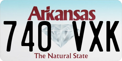 AR license plate 740VXK