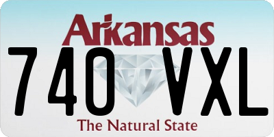AR license plate 740VXL