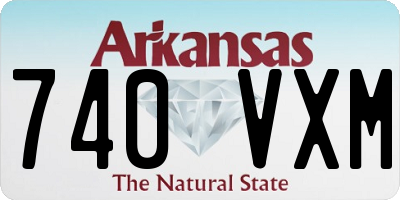 AR license plate 740VXM