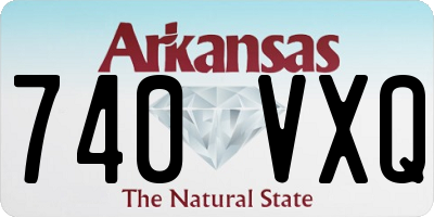 AR license plate 740VXQ
