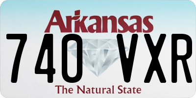 AR license plate 740VXR