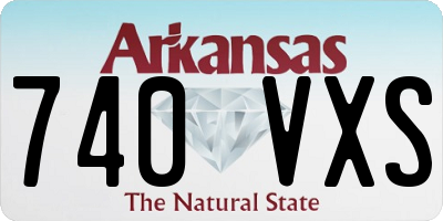 AR license plate 740VXS