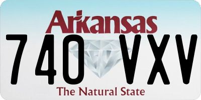 AR license plate 740VXV