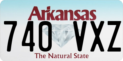 AR license plate 740VXZ