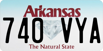 AR license plate 740VYA