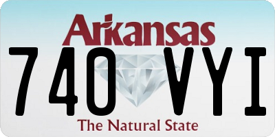 AR license plate 740VYI