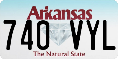 AR license plate 740VYL