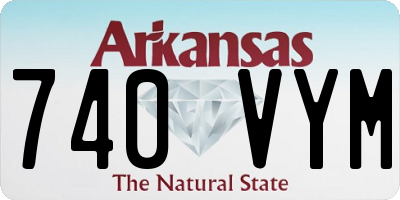AR license plate 740VYM