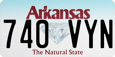 AR license plate 740VYN