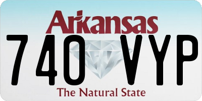 AR license plate 740VYP
