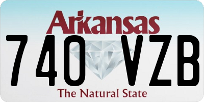 AR license plate 740VZB