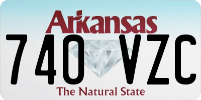 AR license plate 740VZC