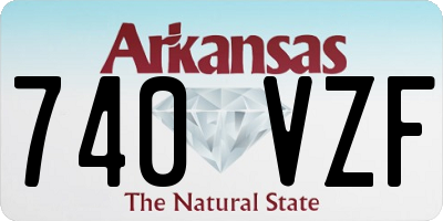 AR license plate 740VZF