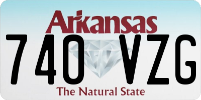 AR license plate 740VZG