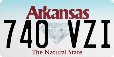 AR license plate 740VZI