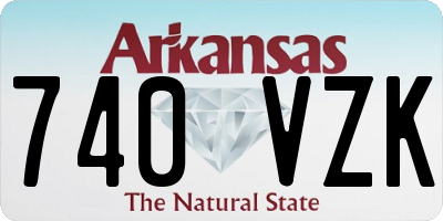 AR license plate 740VZK