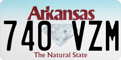 AR license plate 740VZM