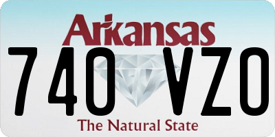 AR license plate 740VZO